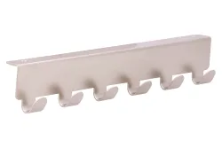 Siro Türgarderobe mit 6 Haken Metall Nickel Matt | 24 cm