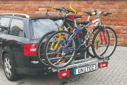 Unitec Kupplungs-Fahrradträger Alu Atlas | max. 48 kg | 3 Velos