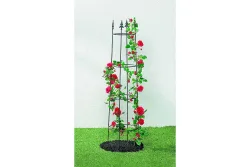 Old Garden Obelisk Padon Metall Schwarz | 250 × 60 × 60 cm