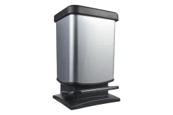 Rotho Treteimer Paso Grau | 45.7 × 26.6 × 29.3 | 20 l