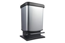 Rotho Treteimer Paso Grau | 45.7 × 26.6 × 29.3 | 20 l