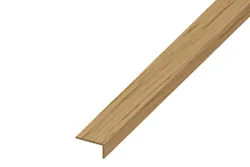 Alfer PVC-Winkelprofil Eiche Hell | 100 × 2.5 × 0.14 cm