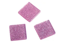 Rayher Acryl-Mosaik Glitter Rosa | 1 cm | 205 Stück
