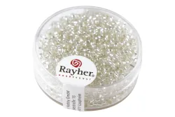 Rayher Rocailles mit Silbereinzug | 2 mm | 17 g