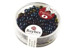 Rayher Papillon-Rocailles Saphir | 3.2 × 6.5 mm | 18 g