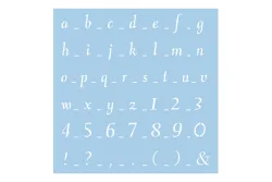 Rayher Schablone Klassische Schrift 1 | 30 × 30 cm