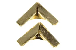 Rayher Metallecken für Bucheinbände | 1.4 × 1.4 cm | 4 Stück