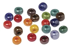 Rayher Glas-Grosslochperle Opaque | ⌀ 6.7 mm | 55 Stück