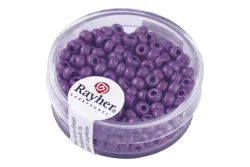 Rayher Metallic-Rocailles Matt Violett | ⌀ 4 mm | 17 g