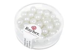 Rayher Renaissance Glaswachsperlen Matt | 6 mm | 45 Stück