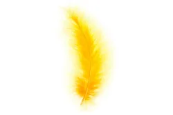 Glorex Marabufedern Goldgelb | 15 Stück