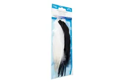 Glorex Indianerfeder Schwarz-Weiss | 16 cm | 15 Stück