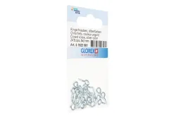 Glorex Ringschrauben Verzinkt | 8 × 3 mm | 24 Stück