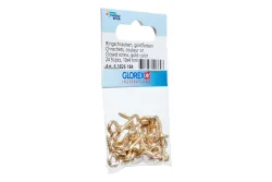 Glorex Ringschrauben Vermetallisiert | 10 × 4 mm | 24 Stück