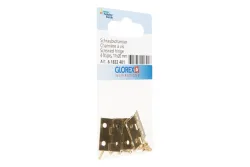 Glorex Schraubscharnier mit Miniaturschrauben | 1.7 × 2 cm | 4 Stück