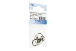 Glorex Schlüsselanhänger mit Karabiner | ⌀ 25 mm