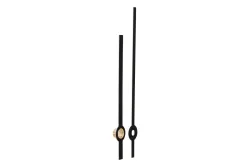 Glorex Uhrzeiger Metall Schwarz Matt | 8 | 6 cm