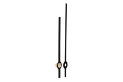 Glorex Uhrzeiger Metall Schwarz Matt | 8 | 6 cm