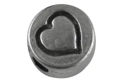 Rayher Metall-Perlen Herz | 7 mm | 5 Stück