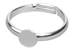 Rayher Ringschiene mit Platte | ⌀ 6 mm | 2 Stück