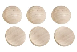 Rayher Rohholz-Halbkugeln | ⌀ 2.5 cm | 6 Stück