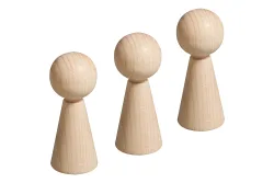 Rayher Rohholz-Figurenkegel | 5 cm | 4 Stück