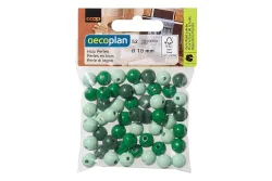 Oecoplan Holzperlen-Mischung | ⌀ 1 cm | 52 Stück