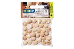 Oecoplan Holzperlen Poliert | 1.2 cm | 32 Stück