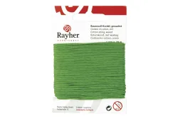 Rayher Baumwollkordel Gewachst Grün | 20 m | ⌀ 1 mm