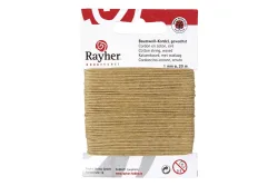 Rayher Baumwollkordel Gewachst | 20 m | ⌀ 1 mm
