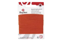 Rayher Baumwollkordel Gewachst Orange | 20 m | ⌀ 1 mm