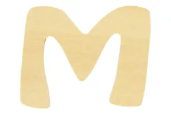 Rayher Holz-Buchstabe M | ⌀ 6 cm