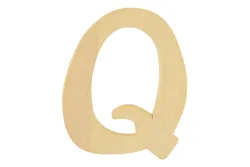 Rayher Holz-Buchstabe Q FSC | 6 cm