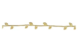 Rayher Wachs-Borte Gold | 21 cm | 2 Stück