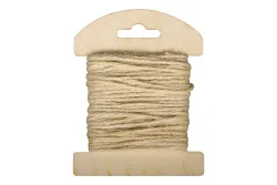 Rayher Jutekordel auf Holzkarte | ⌀ 1.5 mm | 10 m