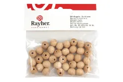 Rayher Rohholz-Kugeln Durchgebohrt | 2.5 CHF | 6 Stück