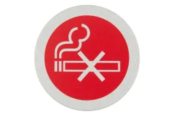 Rauchverbot-Schild Rund | ⌀ 7.5 cm