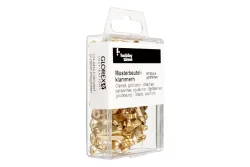 Glorex Musterbeutelklammern Gold | 50 Stück