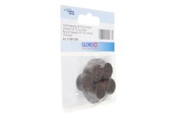 Glorex Haftmagnete Rund Schwarz | ⌀ 17.5 × 4 mm | 10 Stück