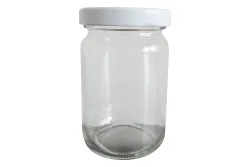 Honigglas mit Deckel weiss 10cl