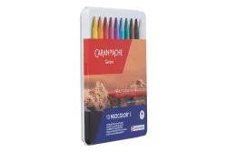 CARAN D'ACHE Wachsmalstift Neocolor 1 7000.310 10 Farben Metallbox