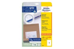 AVERY ZWECKFORM Universal-Etikett. 210x297mm 6119 weiss 30 Stk./25 + 5 Blatt