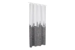 Spirella Duschvorhang Urban Schwarz | 120 × 200 cm