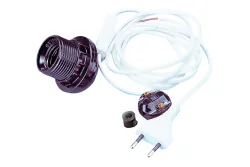 Rayher Lampenfassung E27 mit Kabel | 180 cm