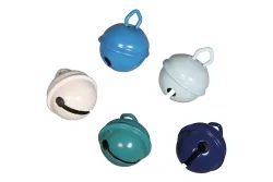 Rayher Deko-Metallglöckchen Blau | ⌀ 1.5 cm | 5 Stück