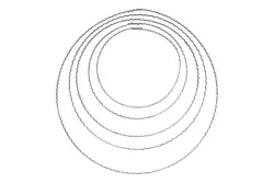 Rayher Metallringe Gewellter Flachdraht | ⌀ 22 cm