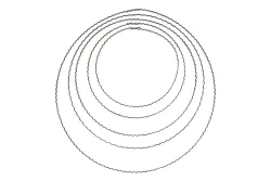 Rayher Metallringe Gewellter Flachdraht | ⌀ 22 cm