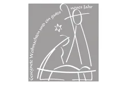 Rayher Holzstempel Gesegnete Weihnachten | 7 × 8 cm