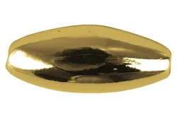 Rayher Plastik-Oliven Gold | 6 × 14 mm | 12 Stück