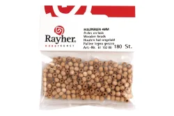 Rayher Rohholz-Perlen | 6 mm | 135 Stück